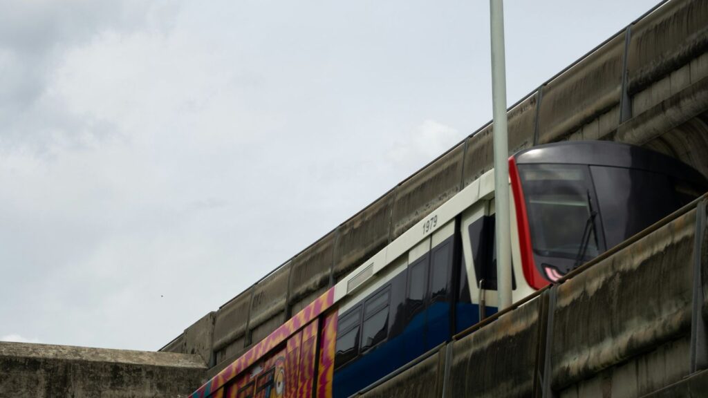 BTS Skytrain line in Bangkok, planning the trip home and your next PEP dose